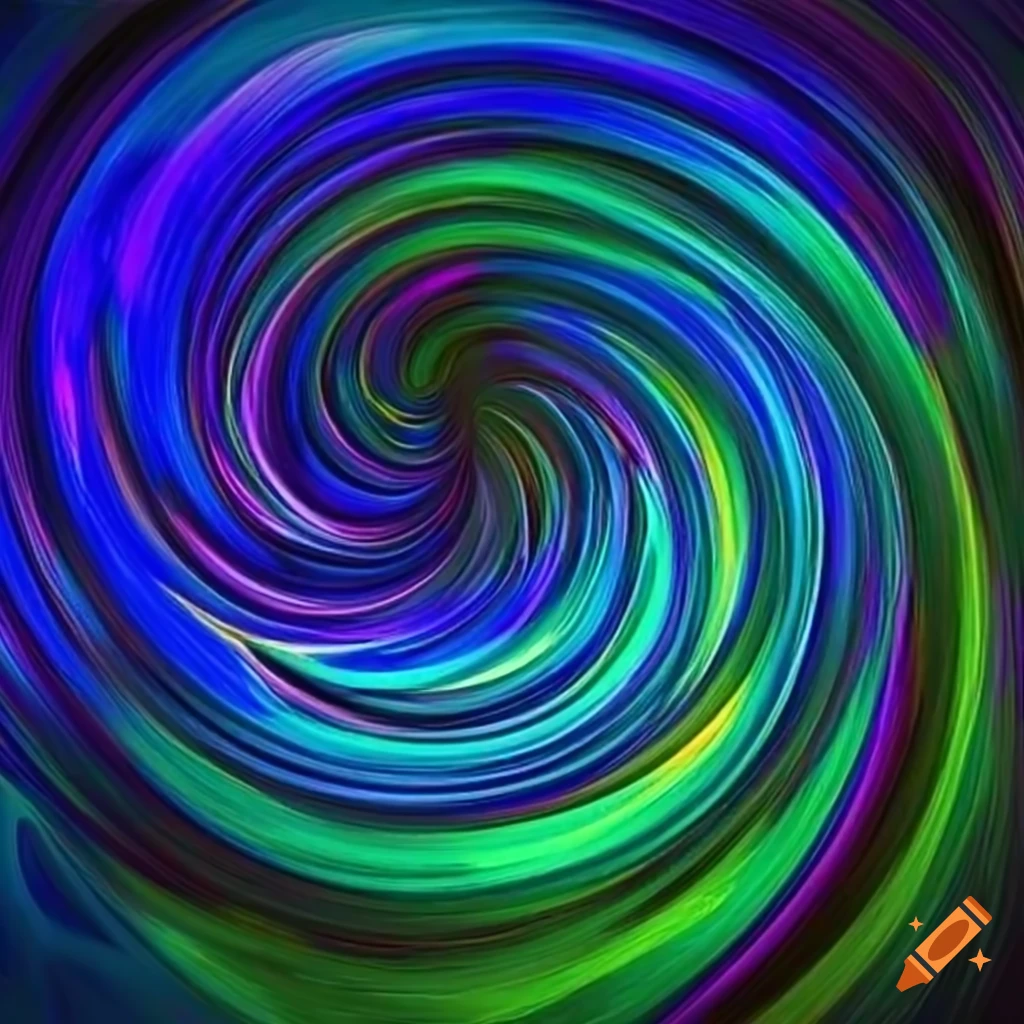 vibrant digital artwork with swirling patterns