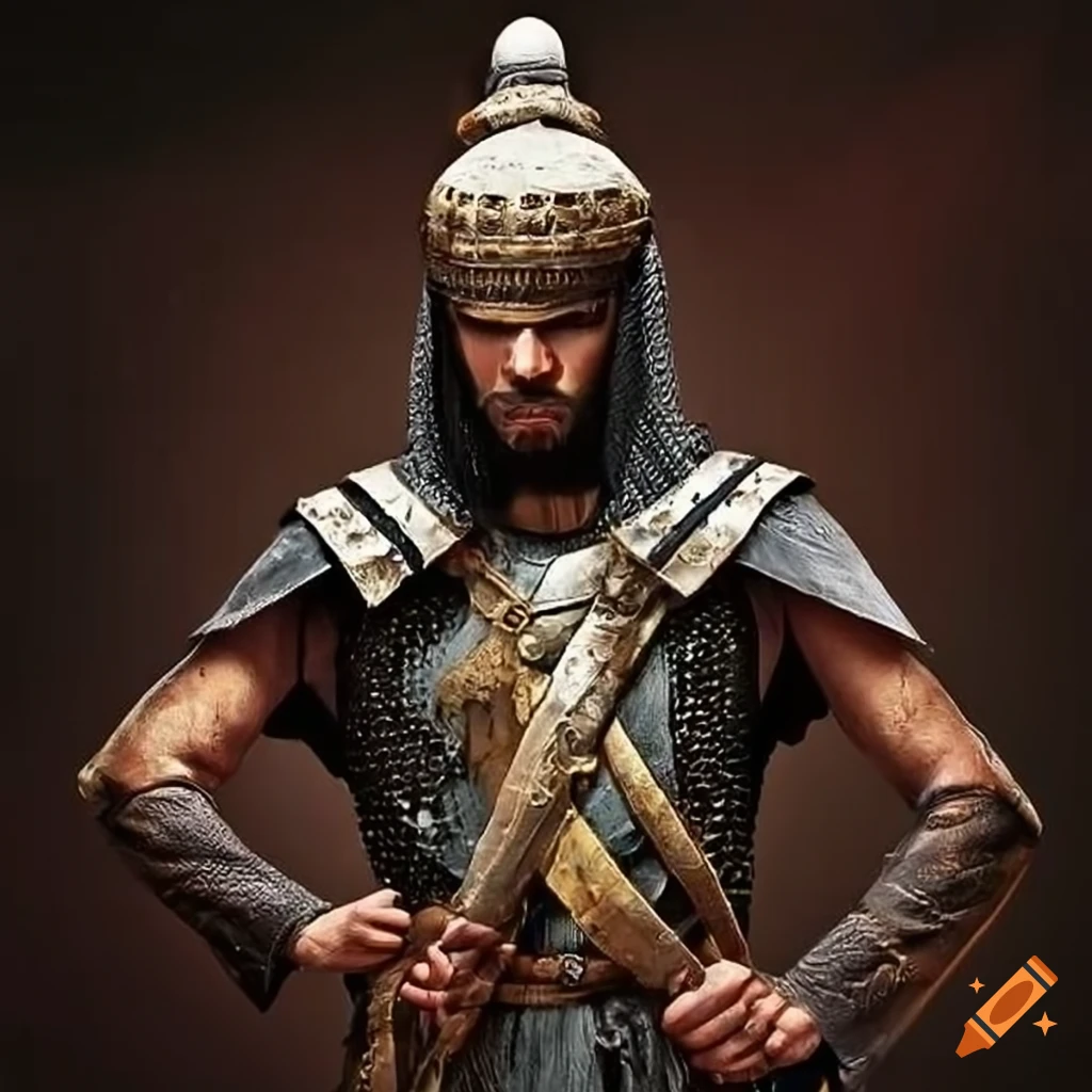 image of a black prince in ancient Yemen armor