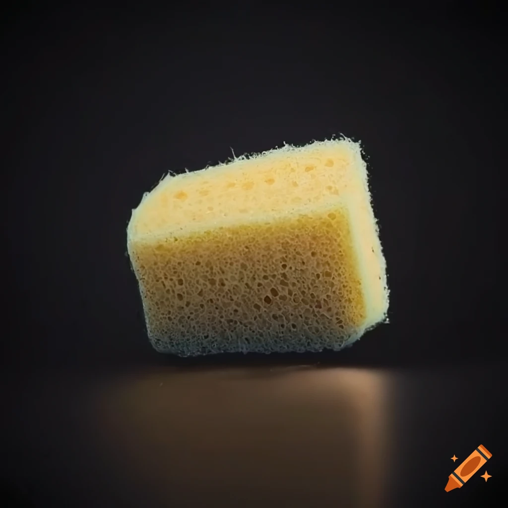 close-up of a sponge cleaning a car