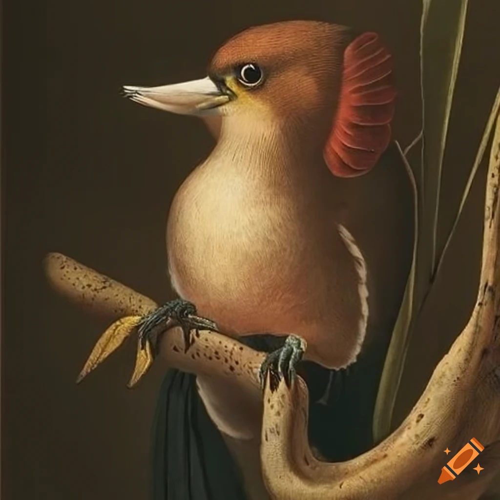 Illustration from the birds of america book on craiyon