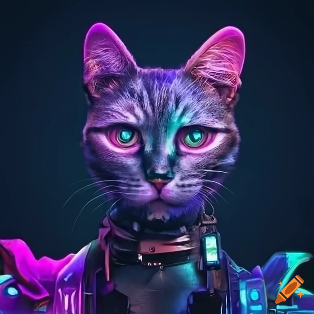 Cyberpunk cat meme hi-res stock photography and images - Alamy
