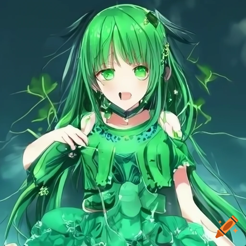 Dream Smp Green Anime Dream, Green Anime Girl, HD phone wallpaper | Peakpx