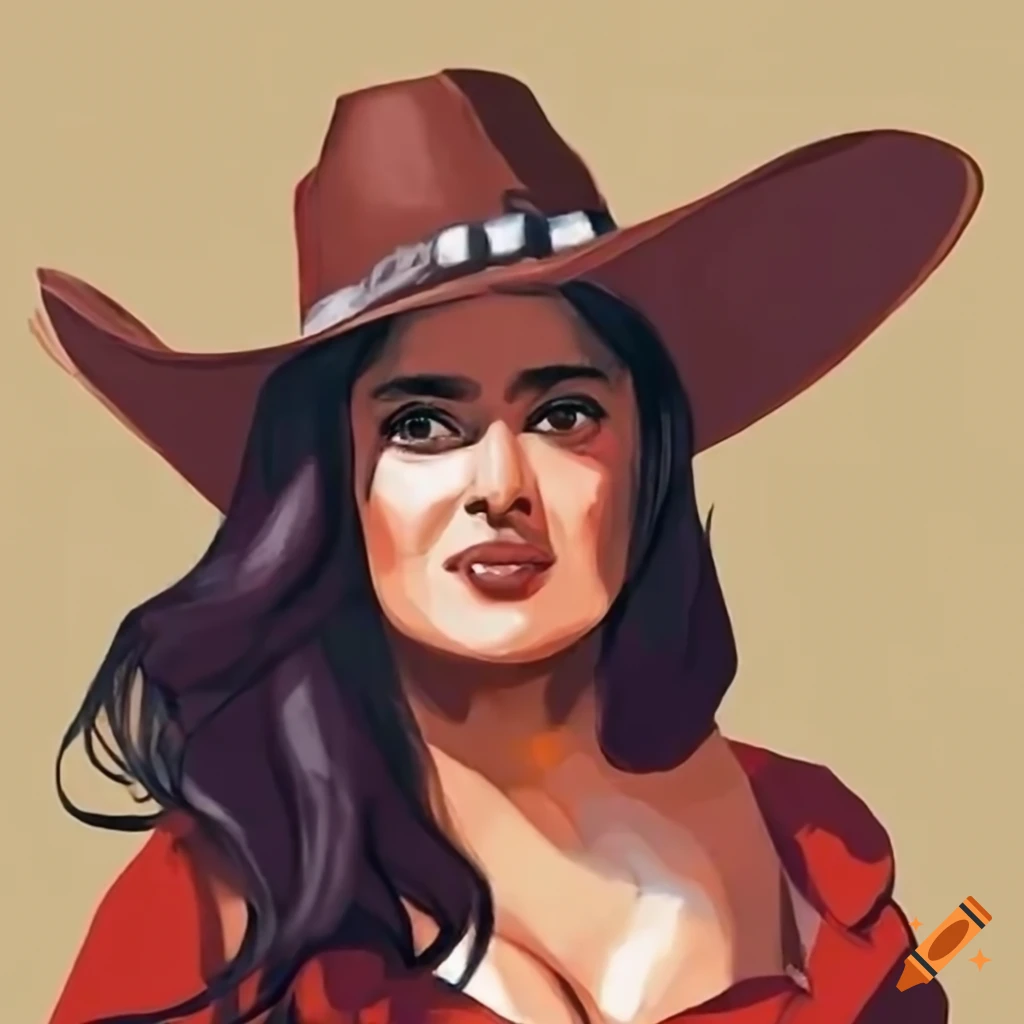 Salma Hayek Wearing A Cowboy Hat On Craiyon how-to-ship-sports-cards-with-ebay-standard-envelope-bubble-mailer