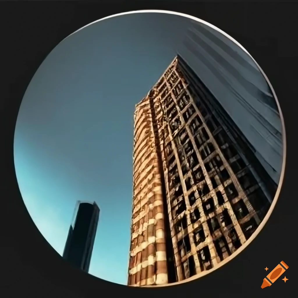 worm's eye view of a skyscraper