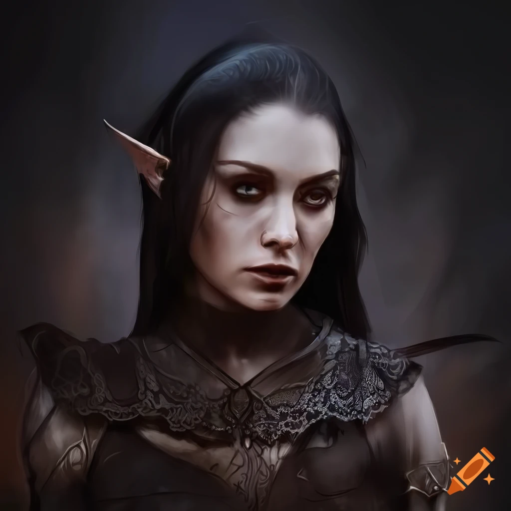 digital art of a fallen elvish nymph warrior