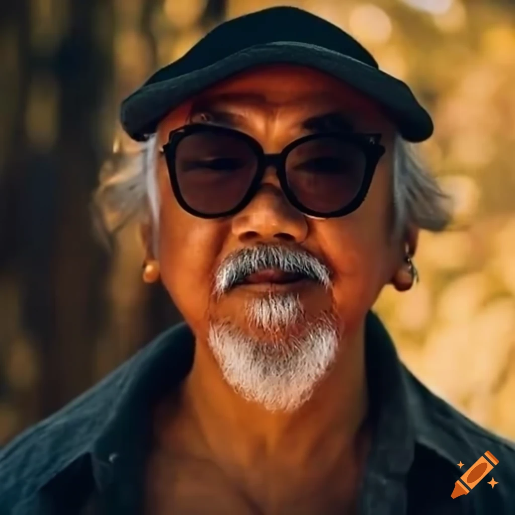 Mr. miyagi wearing sunglasses on Craiyon