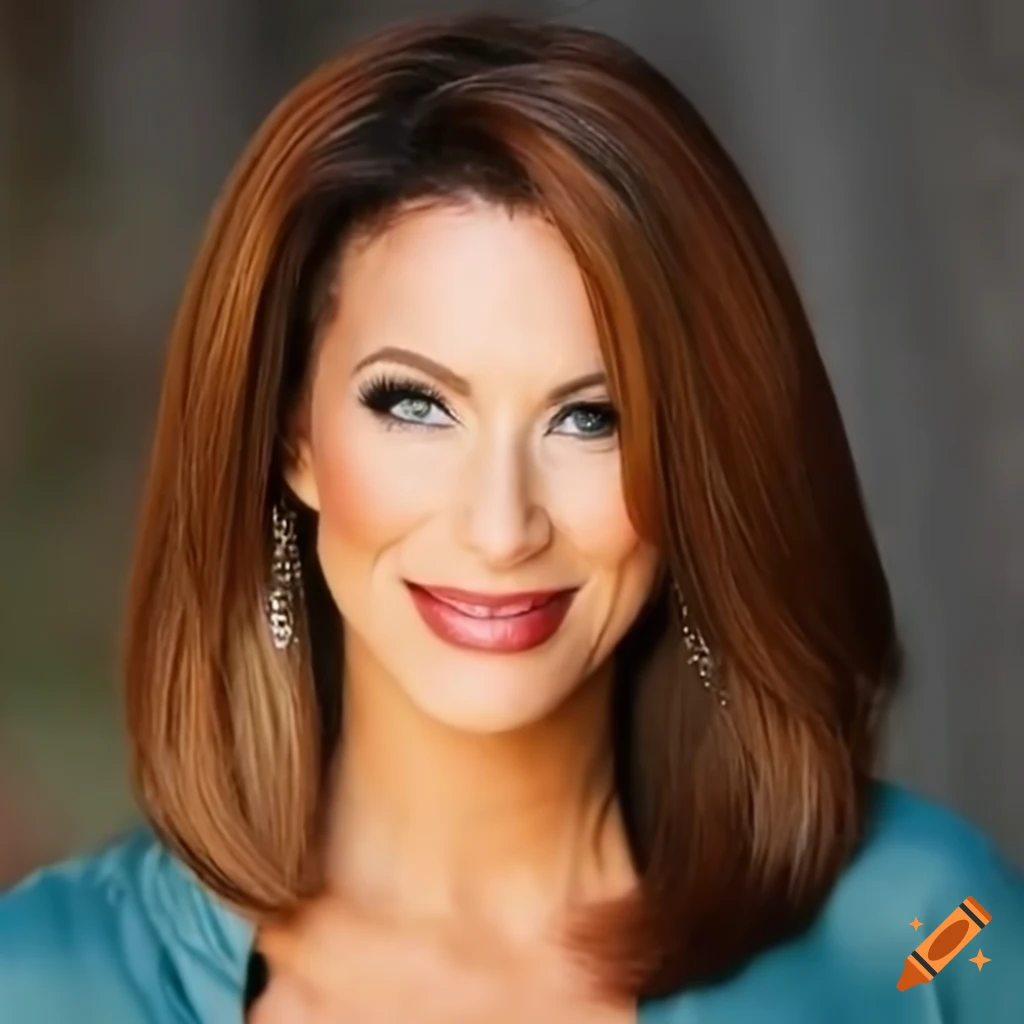 closeup glamour portrait of Darya Folsom at age 50