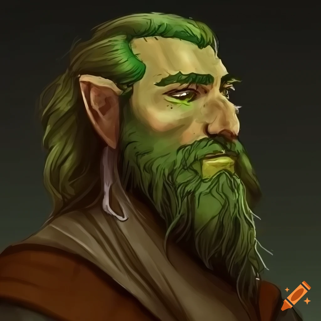 illustration of a dnd firbolg druid