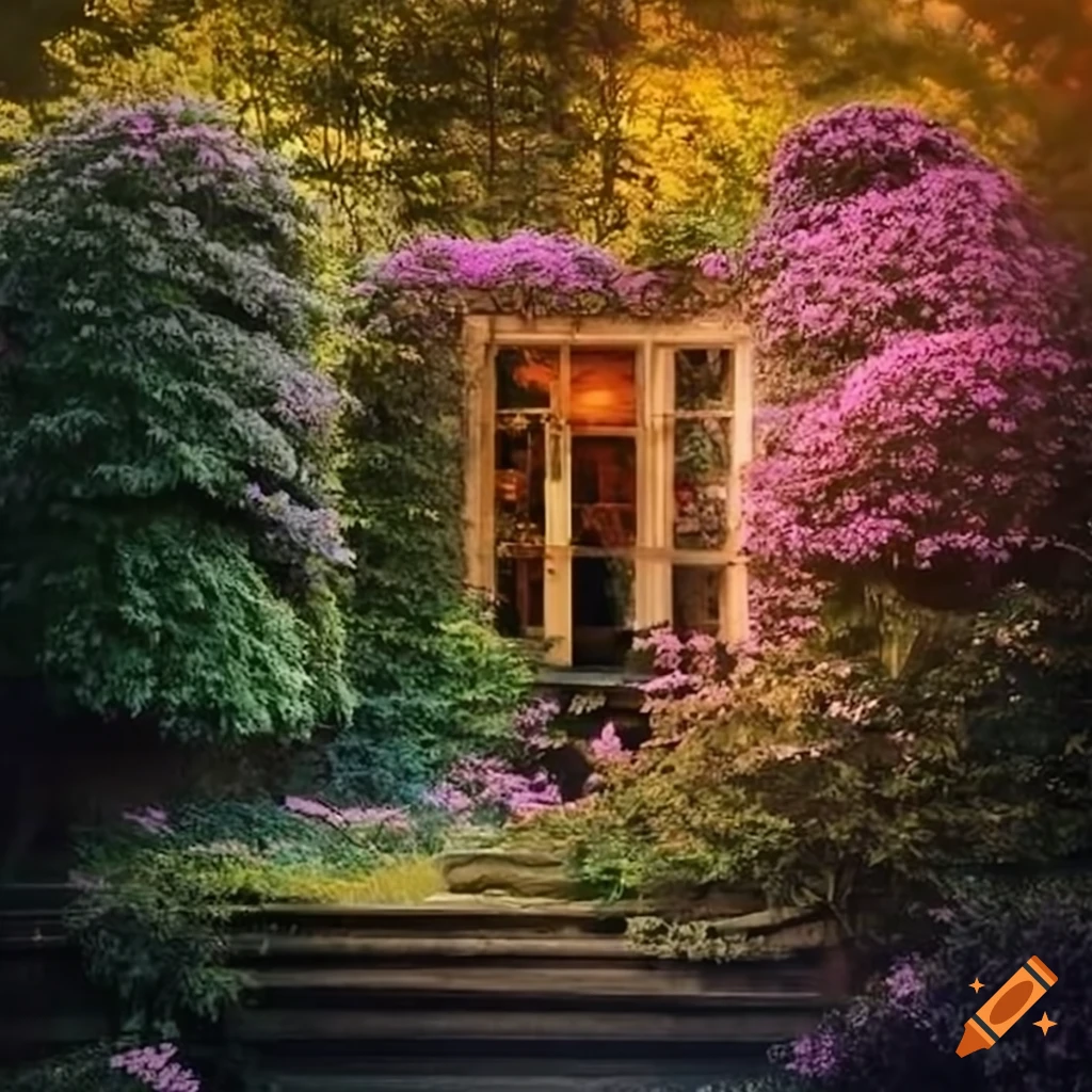 garden house with beautiful view
