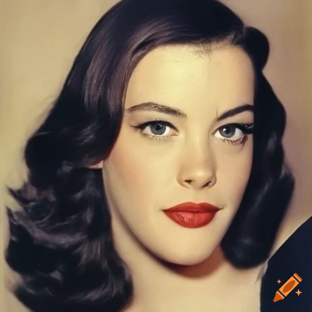 1950s vintage photo of Liv Tyler