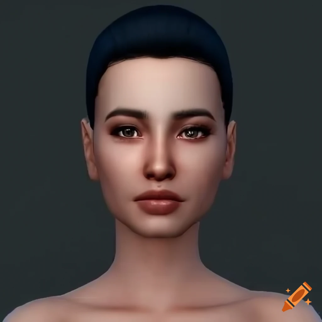 Realistic Female Sims 4 Character