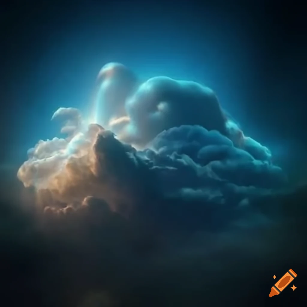 illustration of a cloud-shaped ship representing computer science