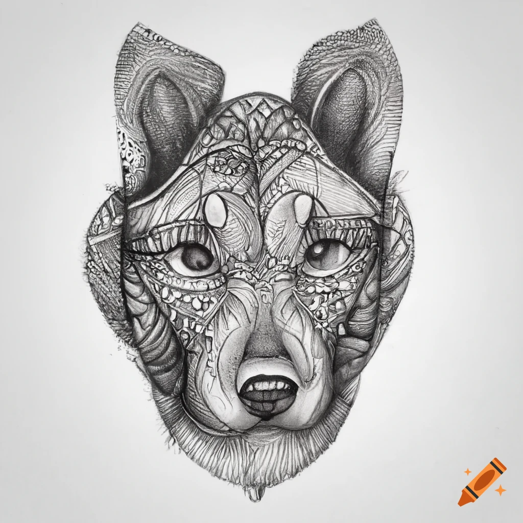 Wolf Tattoo Artwork - Etsy
