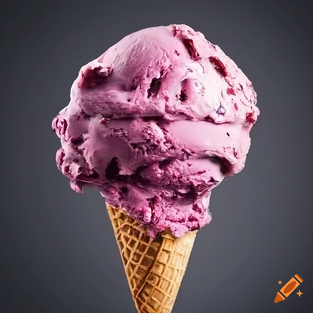 woman-enjoying-a-large-blackberry-ice-cream-on-craiyon