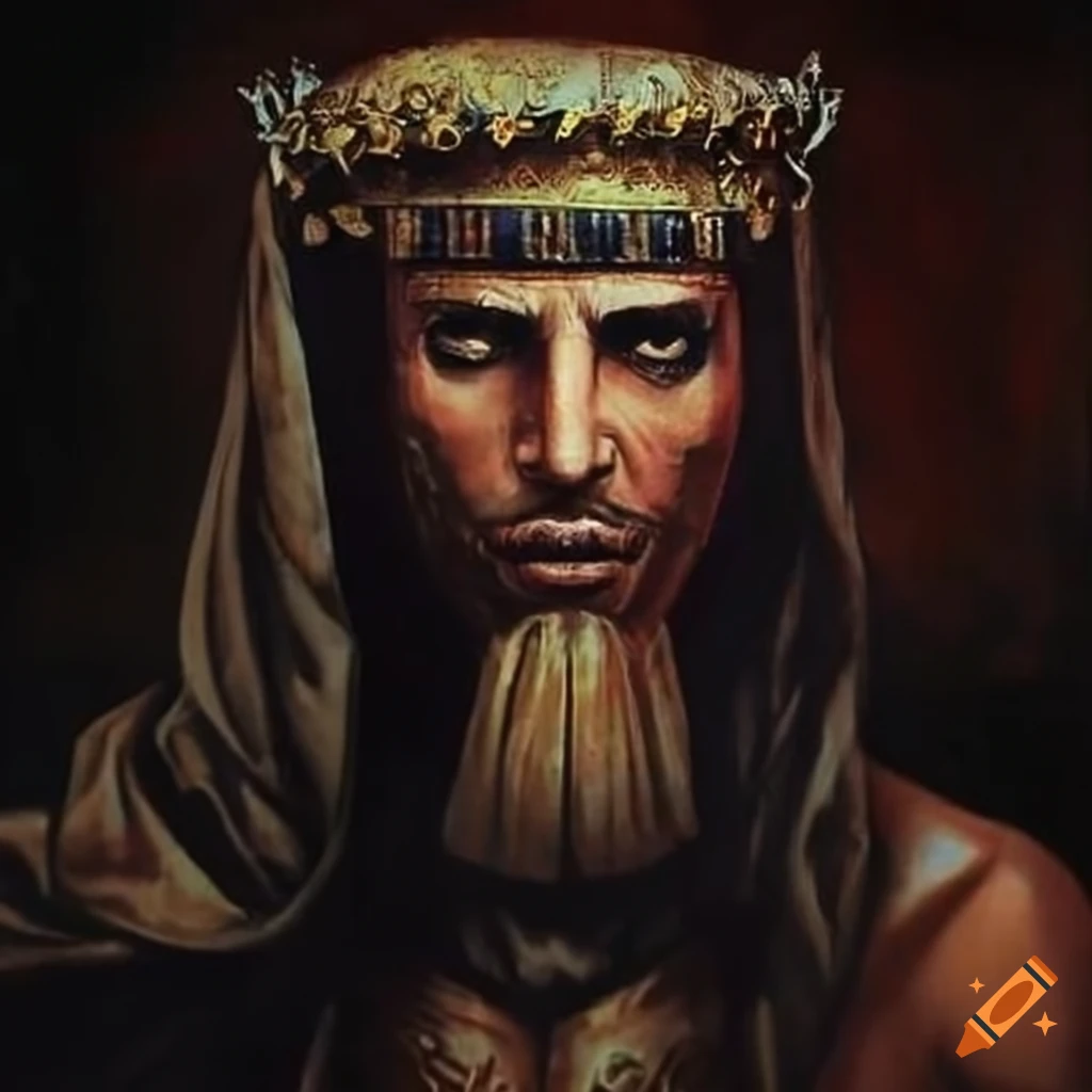 Image of an ancient yemeni ruler on Craiyon