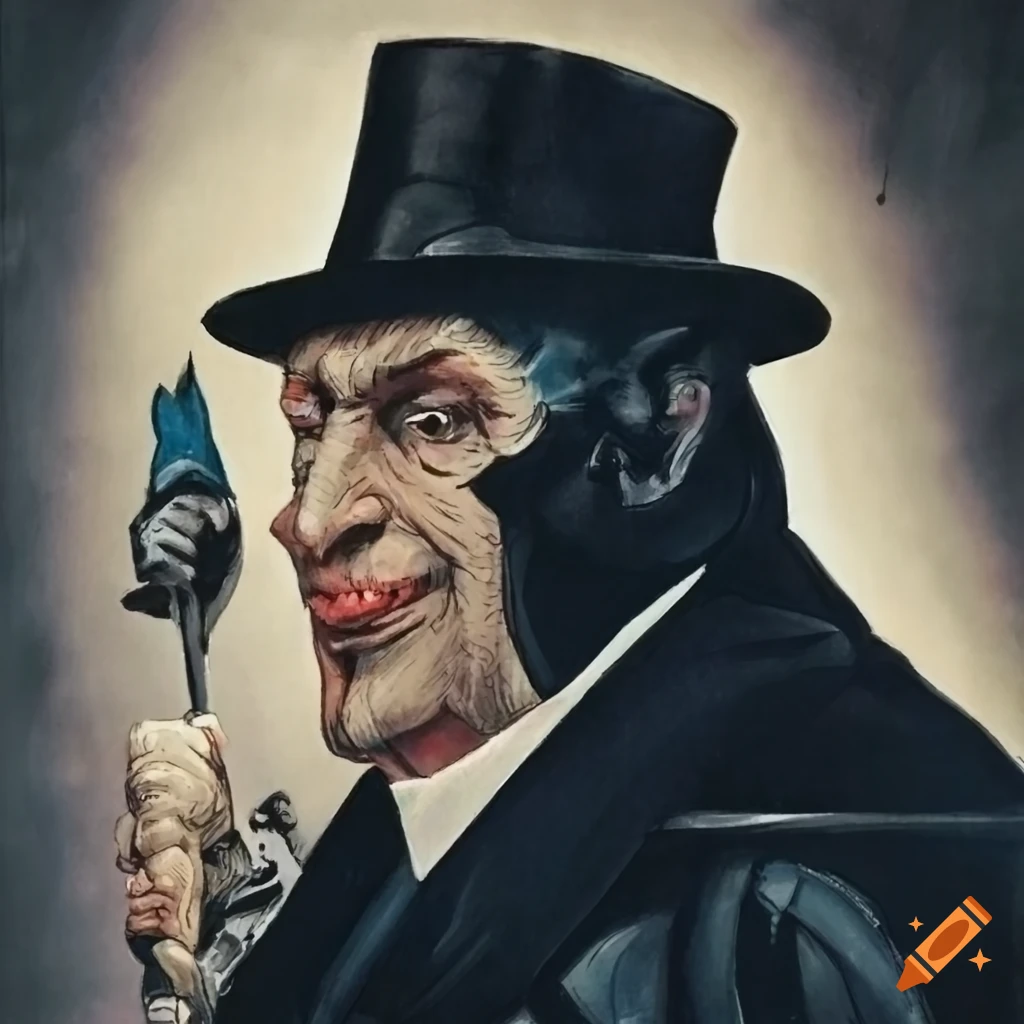 Penguin villain by Norman Rockwell