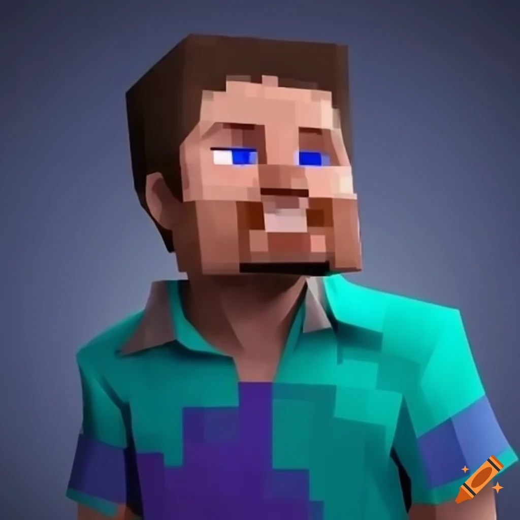 Real life Depiction Of Minecraft Steve Character On Craiyon