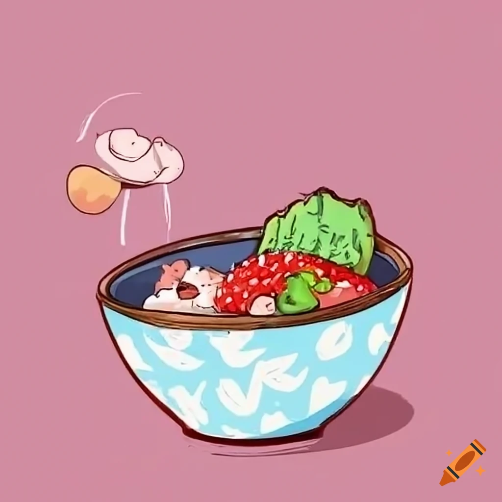 Cute rice bowl