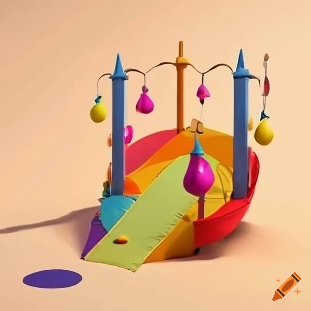 colorful and surreal playground