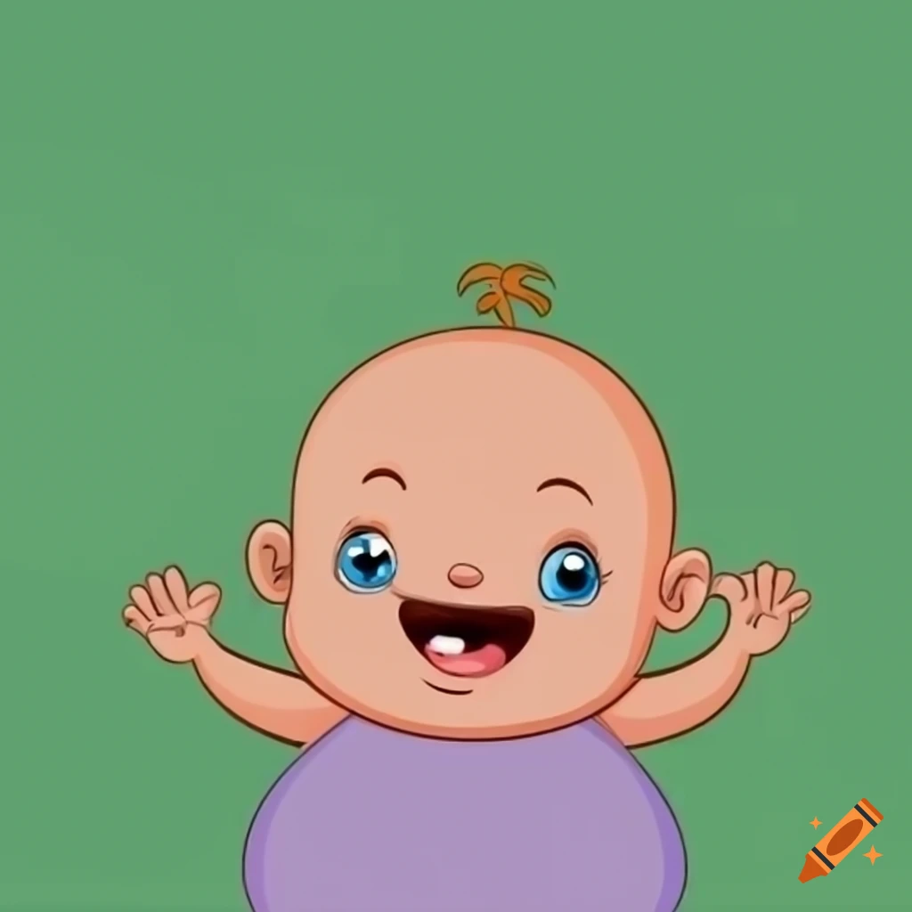 smiling baby cartoon