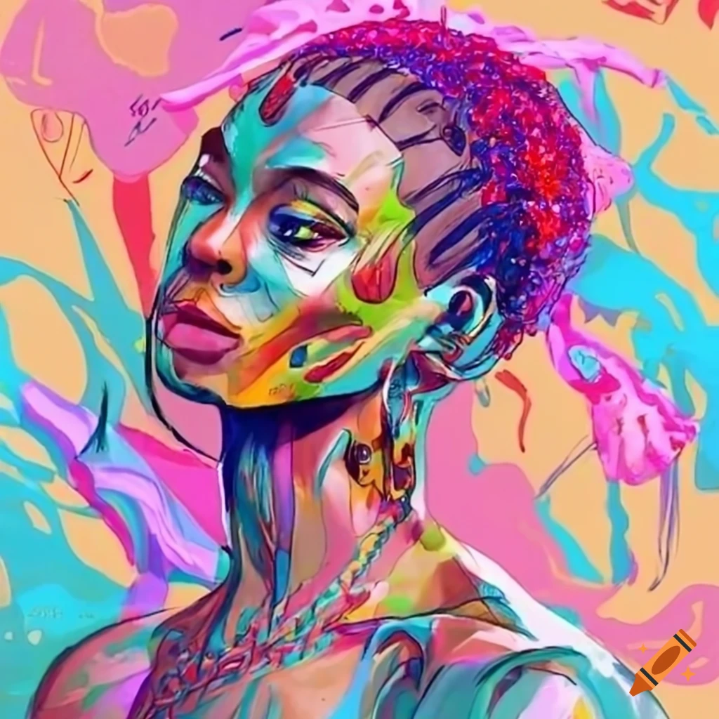 black-and-white-portrait-of-a-woman-on-craiyon