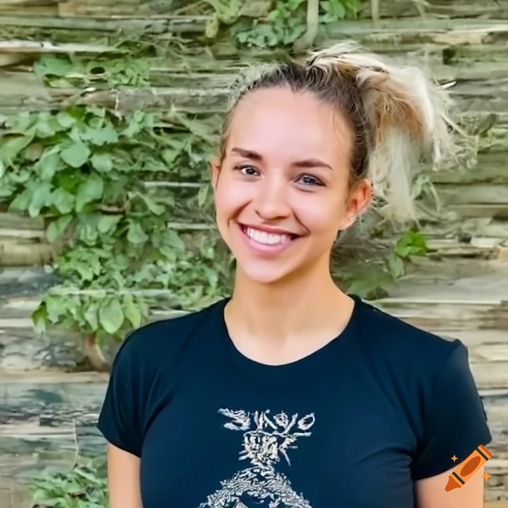  Yoga instructor with messy bun and free spirit