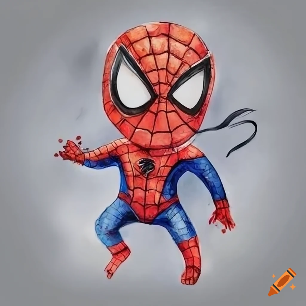 Chibi Spiderman Drawing by donedealinDC - DragoArt