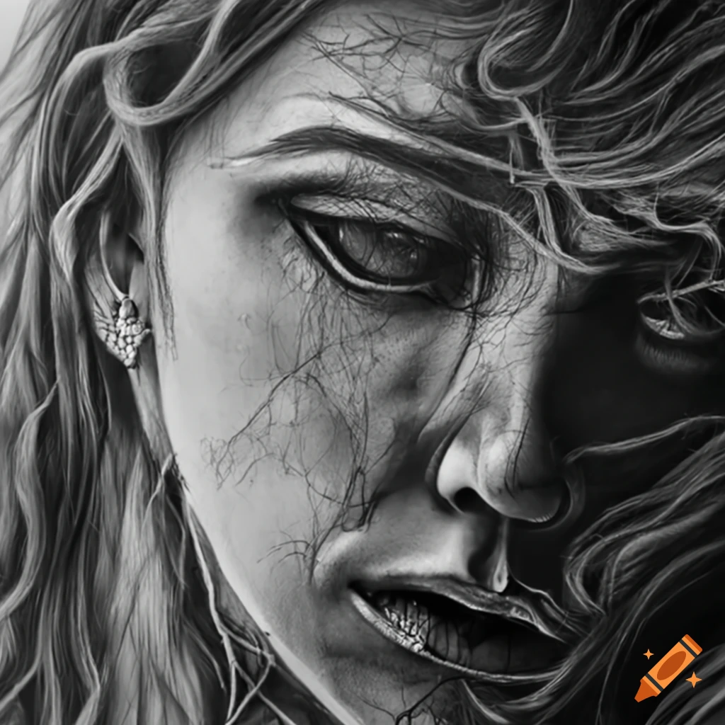 detailed 8k tapestry of sadness