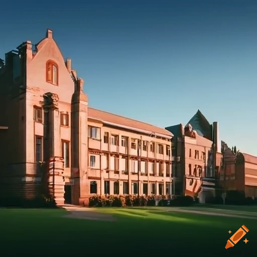aerial view of a highschool campus