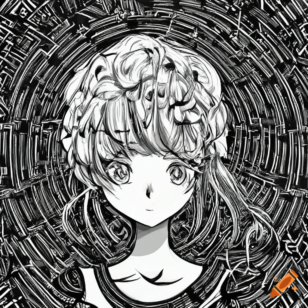 Anime medieval, line art, black and white, white background, coloring book  on Craiyon