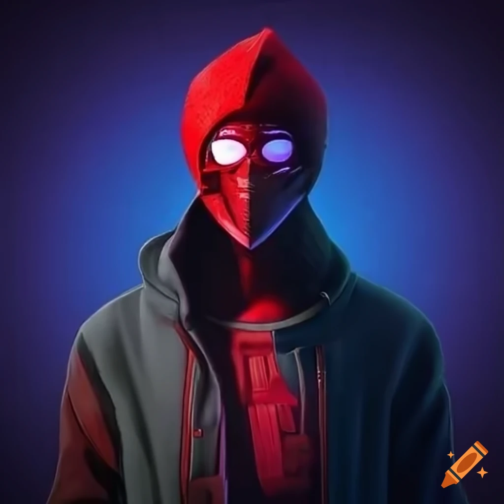 red hacker illustration