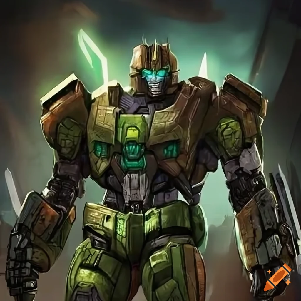 Concept art of brawn from transformers: war for cybertron