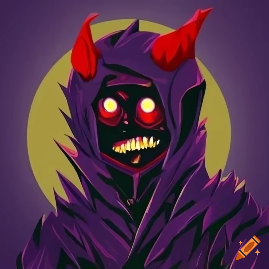 Cartoon Demon With Red Horns And Stitched Mouth On Craiyon anime-girl-with-teal-hair-and-demon-horns-on-craiyon