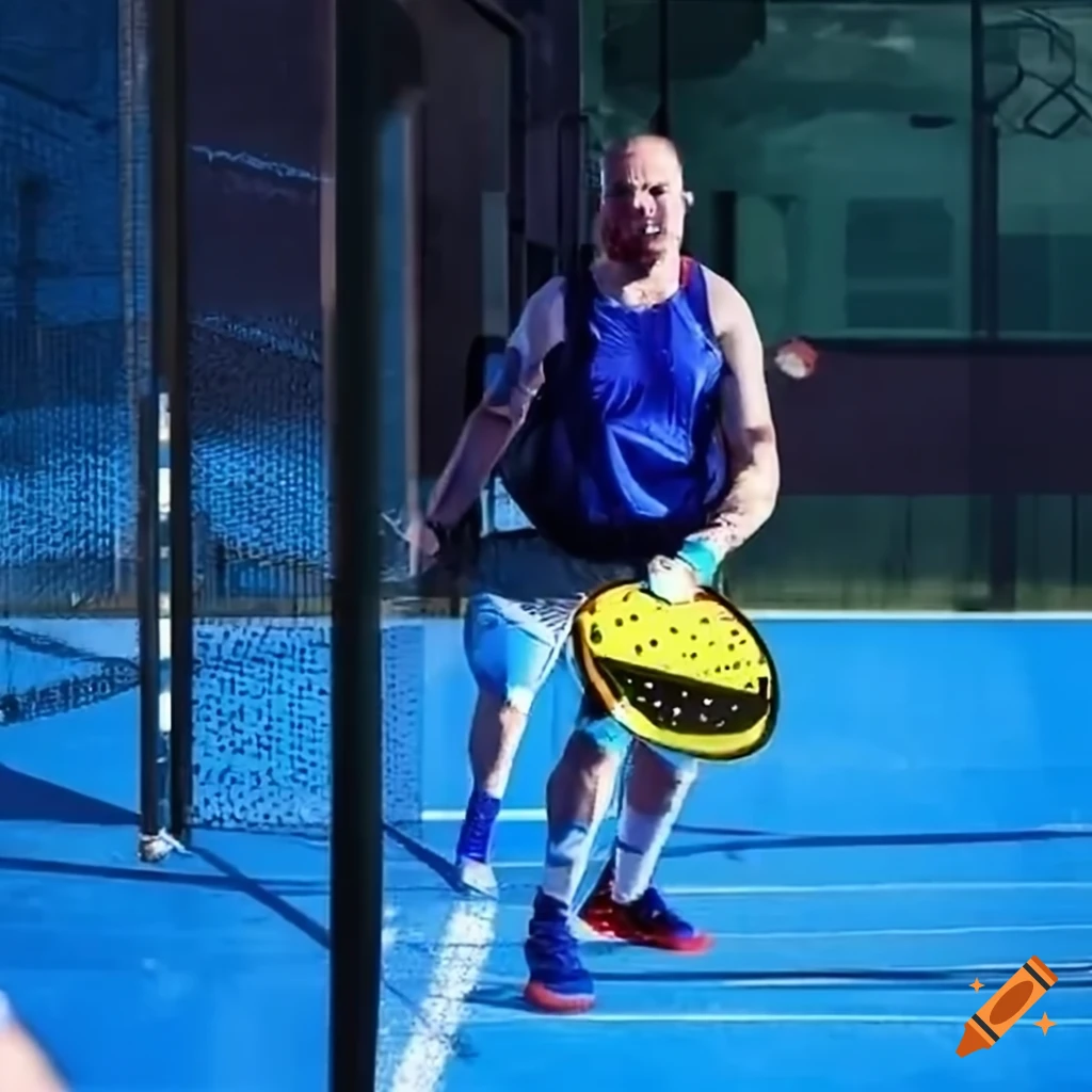 Arttu playing padel