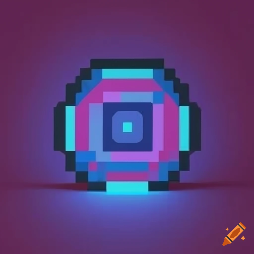 pixel art background for a logo