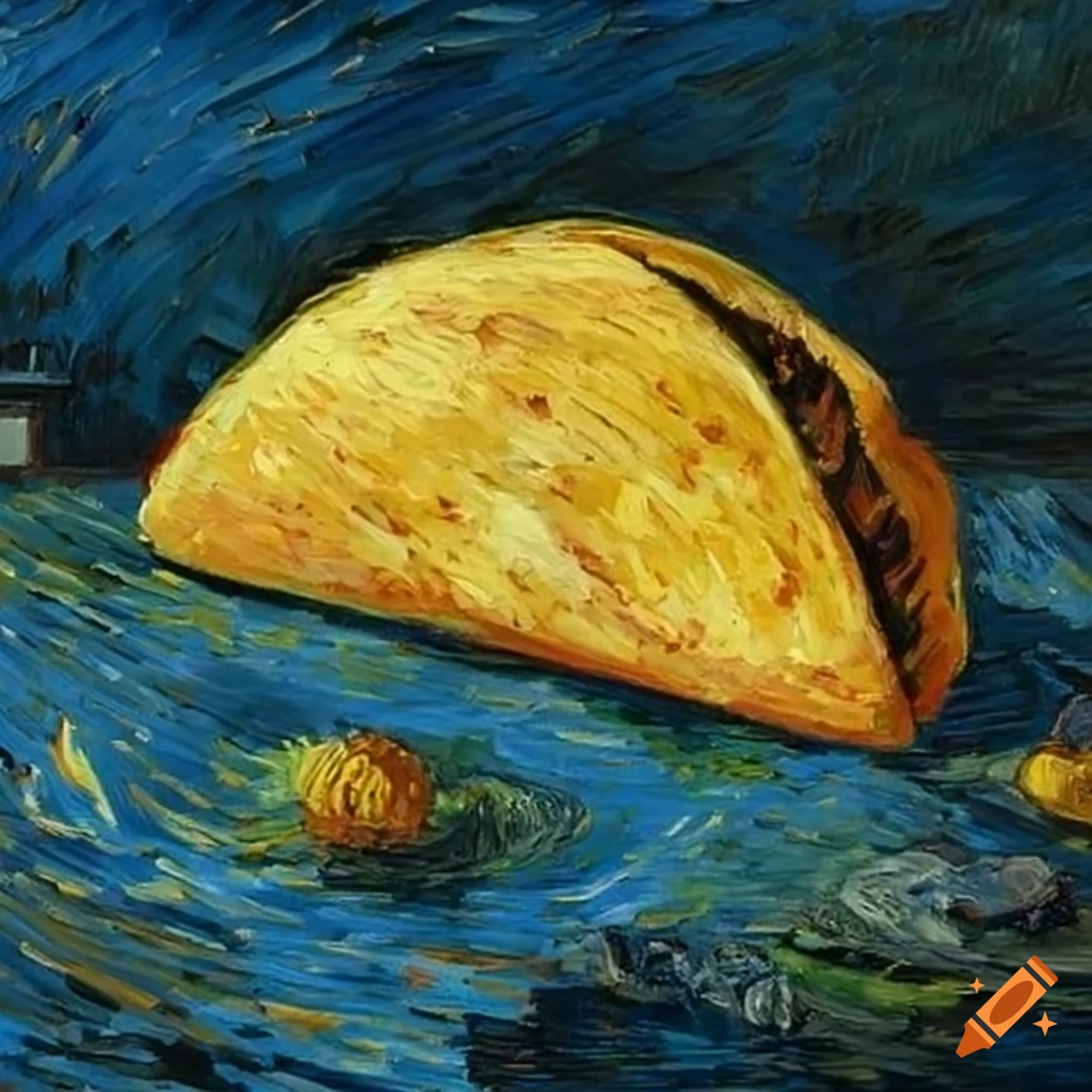 Van Gogh style taco