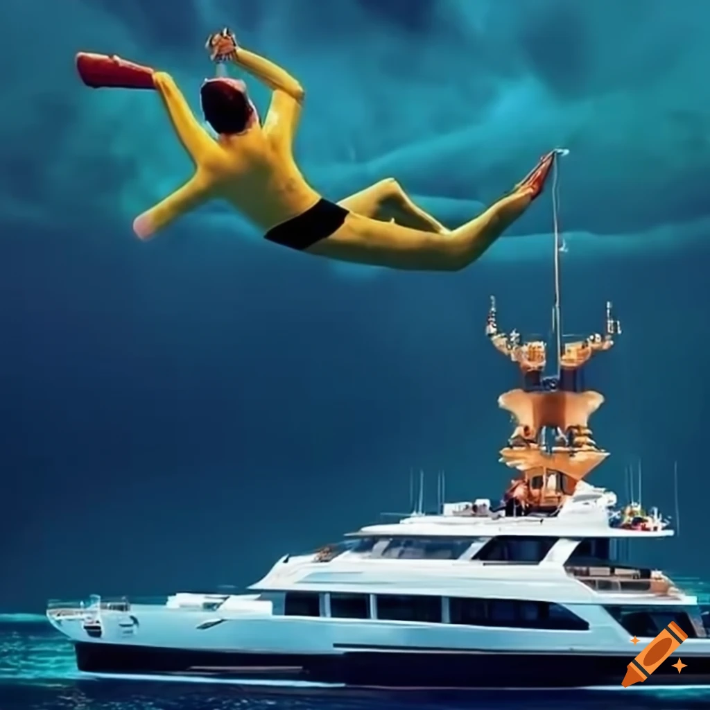 luxurious day on a yacht with Captain Kirk and Mr Spock