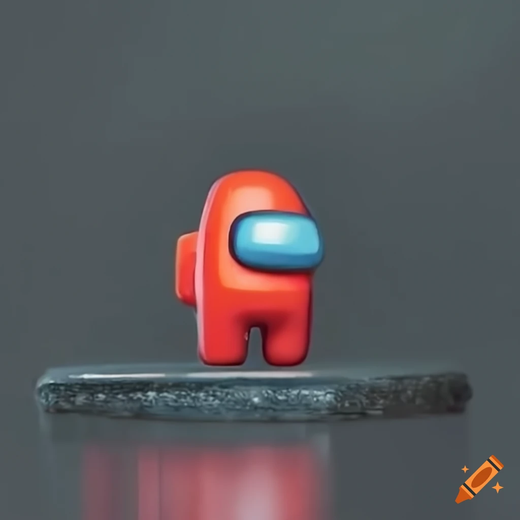 macro shot of Among Us figurine