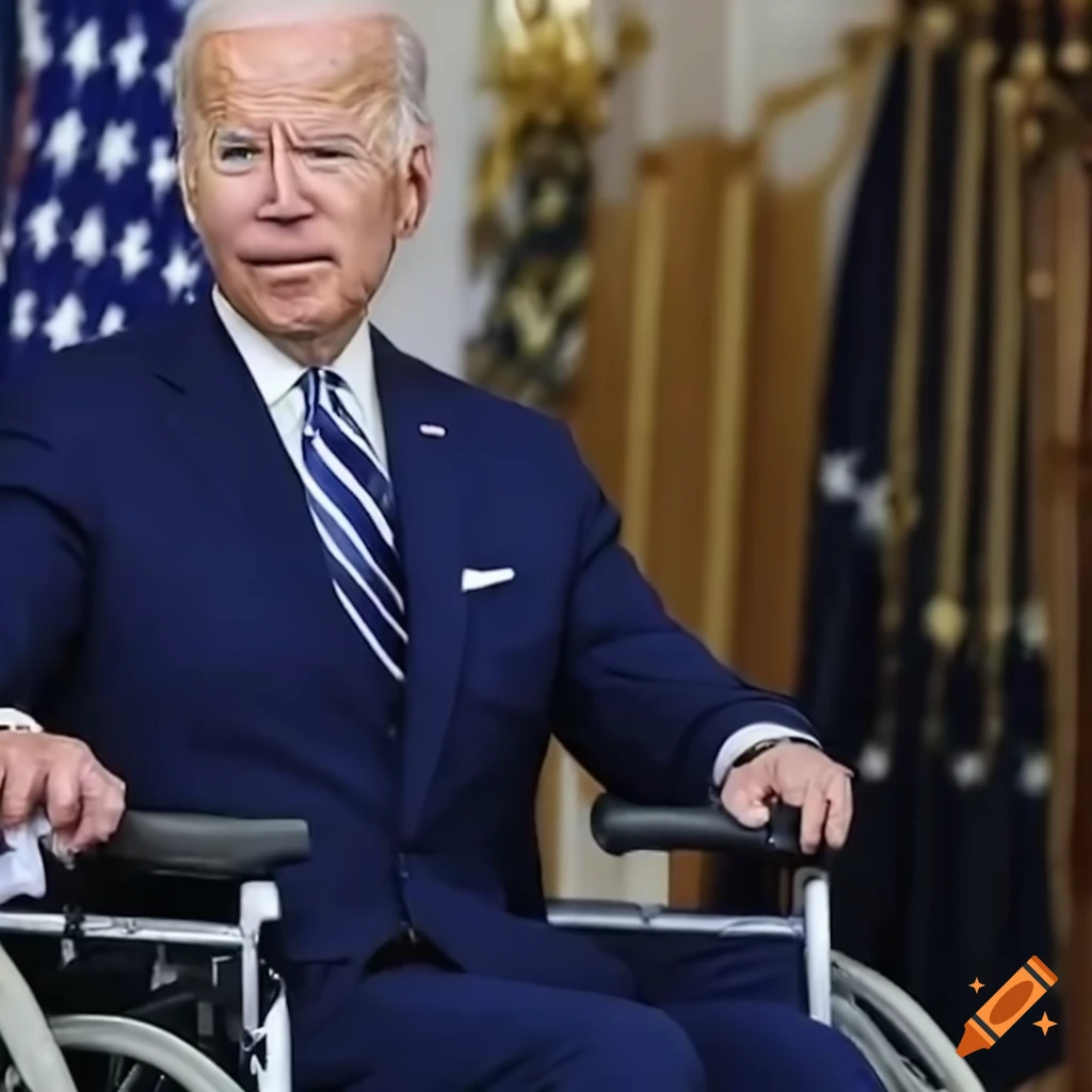 satirical-image-of-joe-biden-in-a-wheelchair-on-craiyon