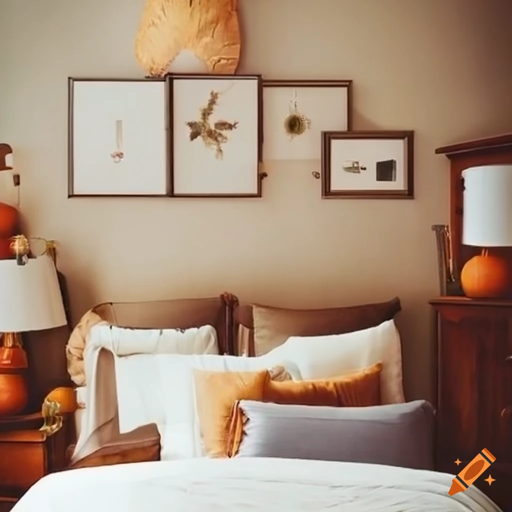 fall-themed bedroom decor