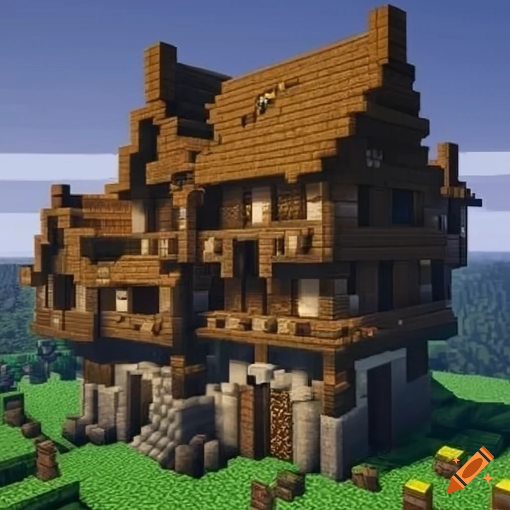 Medieval Cabin  Minecraft, Minecraft blueprints, Minecraft houses