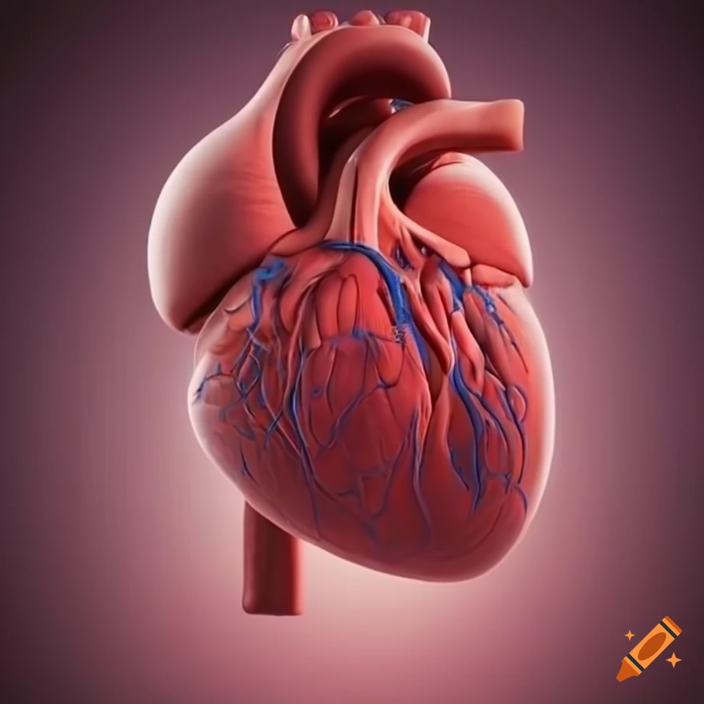 close up of a human heart muscle