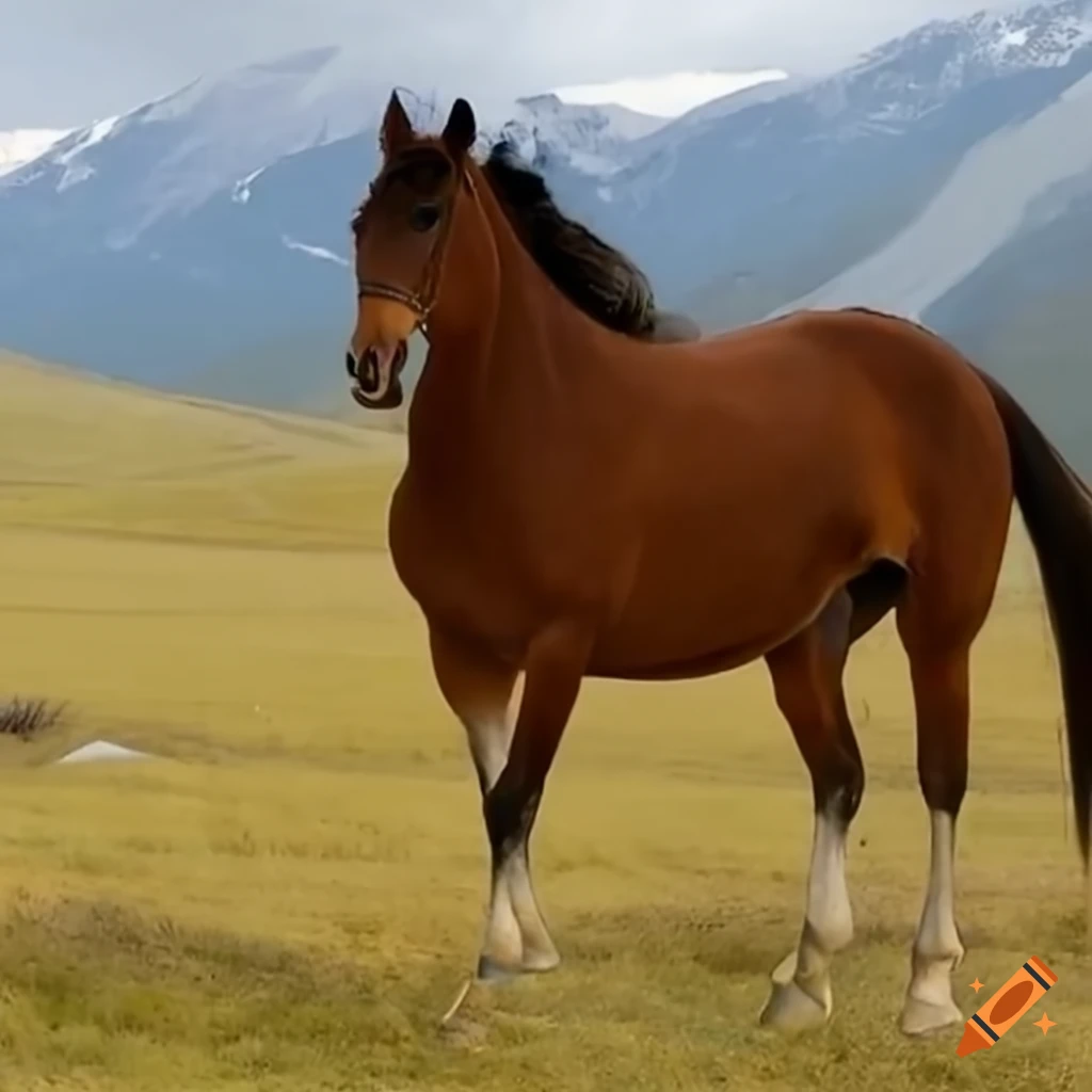 seamless pattern of horses on a journey