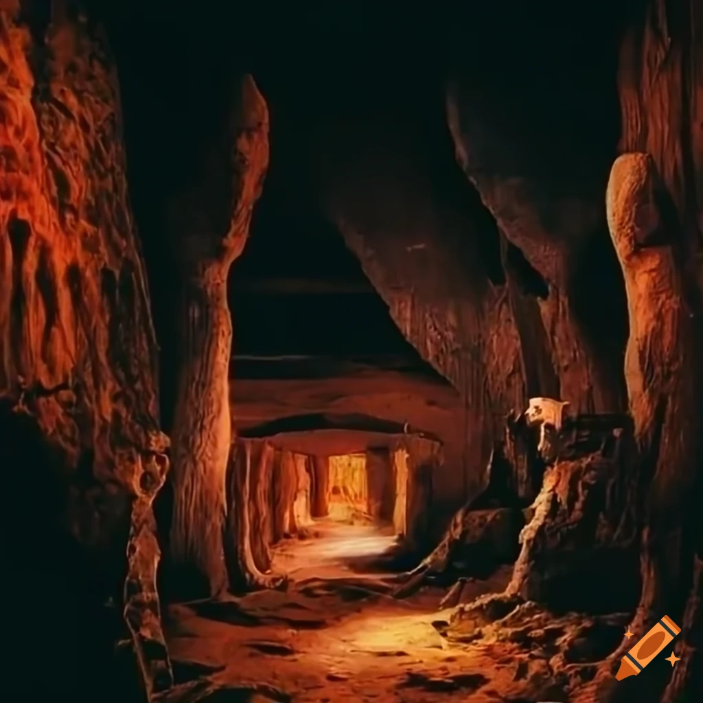 prehistoric city made of dinosaur bones and ash stone