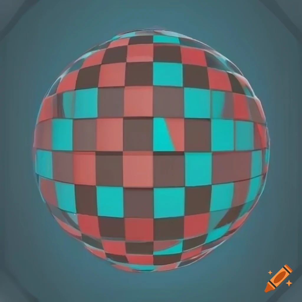 Geometric checkerboard pattern