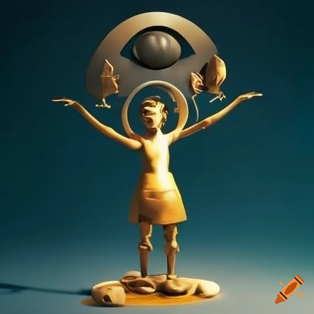 minimalist metal sculpture inspired by Zelda