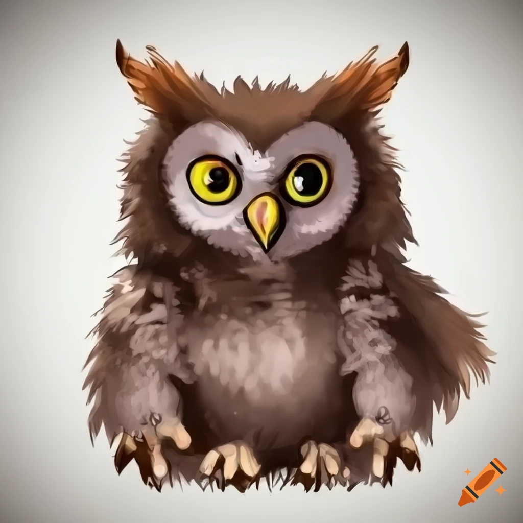 Owl, big, anime, eye, HD wallpaper | Peakpx