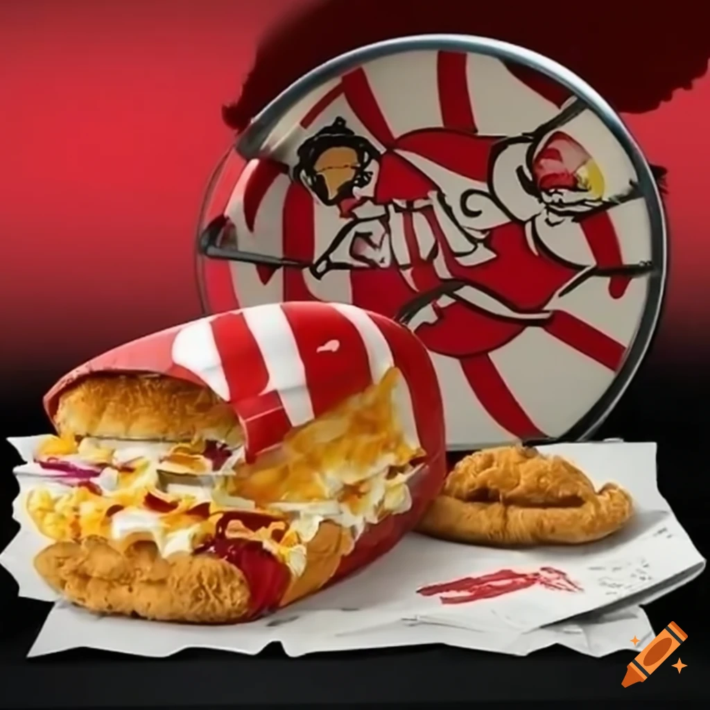 Image of a humorous galactic kfc bargain bucket on Craiyon