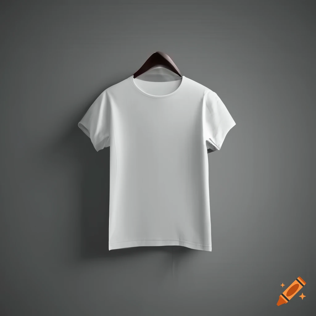 Mockup Of A Plain White T shirt On Craiyon