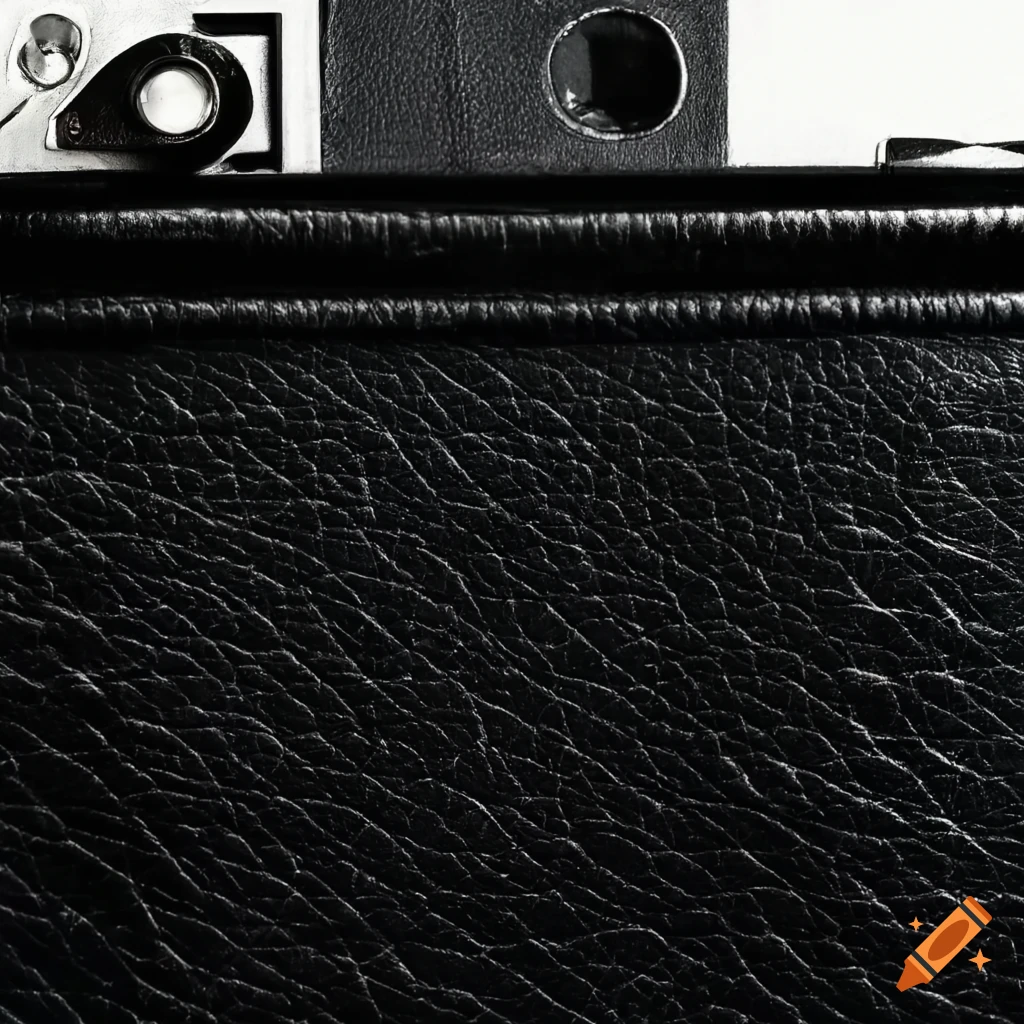 black leather camera texture